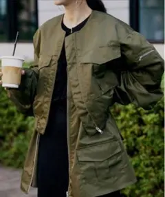 カーキmodern military set jacket S 新品タグ付き