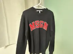 【遊助着用】MSGM 黒 ロゴ入り ニットセーターのサムネイル