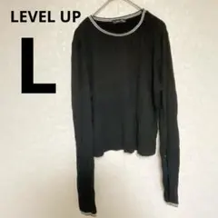 海外古着❣ブラック 黒 長袖 Tシャツ ロンT カットソー L 春 カジュアル