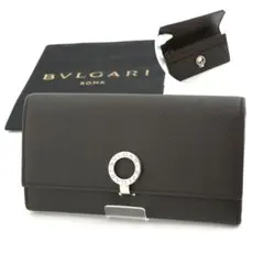 ✨ABランク✨ BVLGARI 長財布 ビーゼロワン ロゴマニア クラシコ 水色