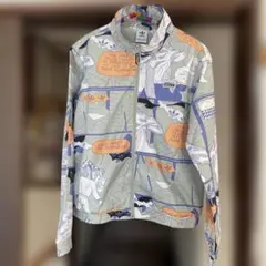 adidas 総柄 コミックプリント トラックジャケット