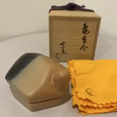 988 香合 雲華焼 宝珠 宗元　茶道　古物 988 香合 雲華焼 宝珠 宗元 茶道 古物