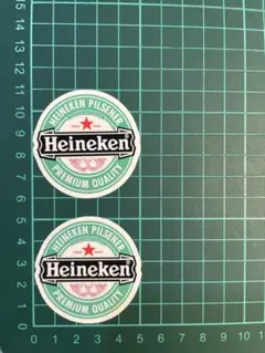 ★2枚セット★耐水ステッカー ハイネケン ビール