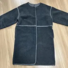 a.v.v ノーカラーコート ボアコート ロングコート