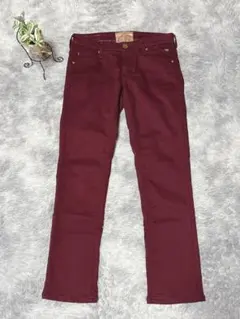 C17 シーセブンティーン スキニーパンツ ボルドー 27インチ M相当