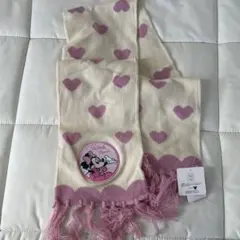 値下げ！しまむら　ディズニー　ミニーちゃん　ミニーマウス　ベビー女の子マフラー