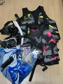 シュノーケリングセット ライフジャケット付き