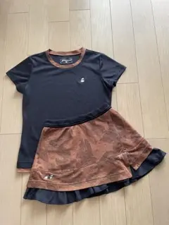 バボラ　テニスウェア セットアップ 黒茶