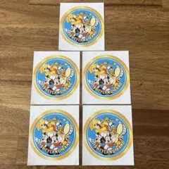 5枚　香港　ディズニー　非売品　ステッカー　ミッキー　ミニー　ブラスバンド　限定