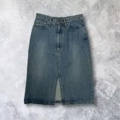 デニムスカート タイトスカート 前スリット 日本製