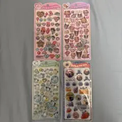 新品未開封 正規品 うるちゅるPOPシール 4種 サンリオ パワパフ スンスン