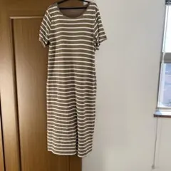 ユニクロ 半袖カットソーワンピース L
