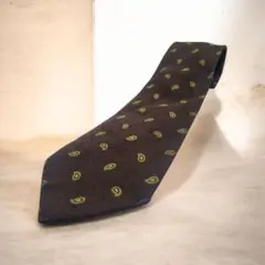 BURBERRY LONDON ネクタイ ペイズリー柄 ブラウン 英国紳士