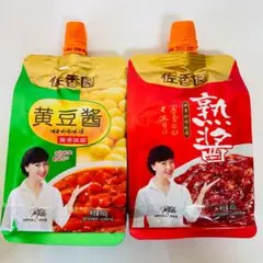 2袋セット 黄豆酱1袋 熟酱1袋 佐香园 みそ 900gのサムネイル