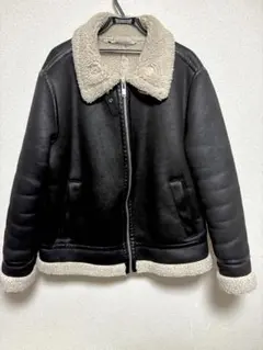 【極美品・訳あり特価】ZARA ムートンボアジャケット /B-3
