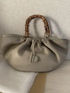 BEAURE バンブーハンドル レザーバッグ