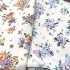 puriri ミニ裏毛 花柄 57