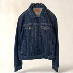 アース　デニムジャケット　Gジャン　Sサイズ　インディゴ　カジュアル　羽織り