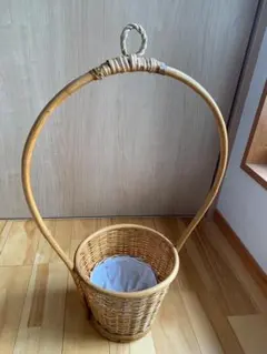 籐　花入れ　花飾り 引き取り限定