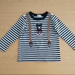 ミキハウス　ダブルビー　ロンT  サスペンダー