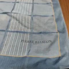 PIERRE BALMAIN ハンカチ チェック柄 ブルー系のサムネイル