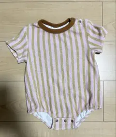 ストライプ半袖ロンパース 70cm〜80cm