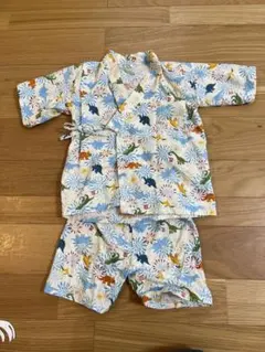 上下セット　シシュノン　甚平　恐竜　ダイナソー　サイズ120 男の子