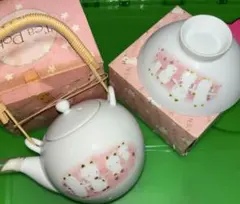 サンリオ　レトロ　メローチューン　ティーポット　茶碗　セット　箱付き