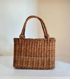 あけび蔓小ぶりカゴバック 並編み 艶良し 津軽の伝統工芸品 津軽の手仕事