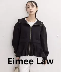Eimee Law プリーツヘムダブルジップダンボールパーカーのサムネイル
