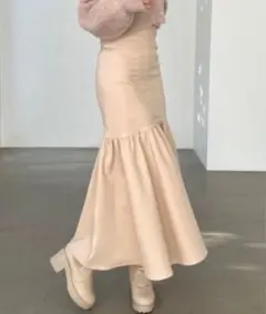 MAJESTIC LEGON マーメイドスカート ベージュ