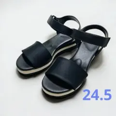 【新品】ベネビス BENEBIS サンダル 24.5cm ブラック 厚底 箱付のサムネイル