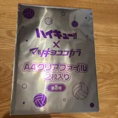 ハイキュー　マツキヨココカラ クリアファイル　日向翔陽　海光来海