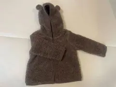 GAP ブラウン ボア フード付きアウター　12-18ヶ月　80