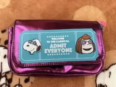 【新品未使用品】スヌーピー☆メタリックパープルポーチ☆