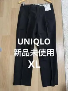 UNIQLOユニクロ スラックス 起毛ワンタック パンツブラック メンズ XLのサムネイル