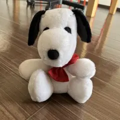 スヌーピー ぬいぐるみ 赤いリボン付き ファミリア
