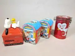 PEANUTS スヌーピー お菓子缶ケース 3種セットのサムネイル