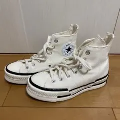 【値下げ】CONVERSE CT70 PLUS HI ホワイト　厚底　ハイカット