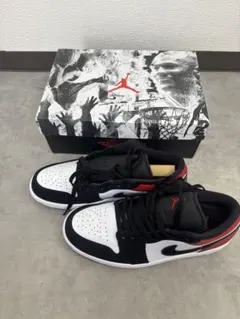 【未使用】エアジョーダン1 LOW SE 黒赤白 26.5cm