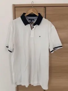 【新品未使用】Tommy Hilfiger ポロシャツ メンズ XL ホワイト