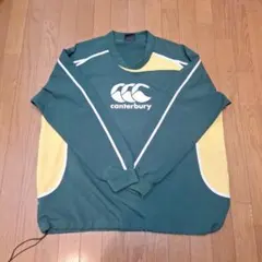 ビックサイズ！4L！canterbury ウォームアップウェア 上着のみ　 緑