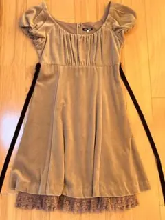 レストローズ　LEST ROSE ベロアワンピース