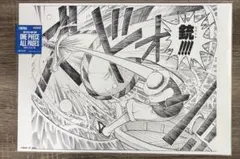 ワンピースベースショップ　原画　オールページ　ルフィ　ピストル