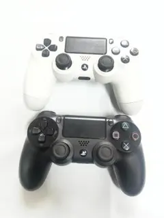 PS4 デュアルショック4 コントローラー 黒 白 2個セット