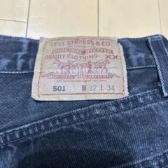 Levi's 501 ブラックデニムパンツ W32 L34 USA製のサムネイル