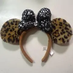 ディズニーミニーヒョウ柄 カチューシャ