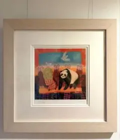 K. hoepting 絵画 ラッキーパンダ　額装　カレンホイプティング K. hoepting 絵画 ラッキーパンダ 額装 カレンホイプティング - メルカリ
