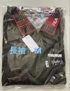 FILA 長袖ポロシャツ Mサイズ ブラック