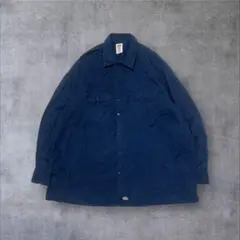 【Dickies】US輸入アメリカ古着メンズ長袖ワークシャツアメカジ2XL